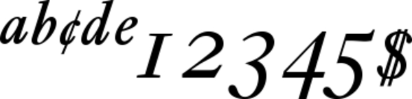 Product picture Ehrhardt Italic Expert - font